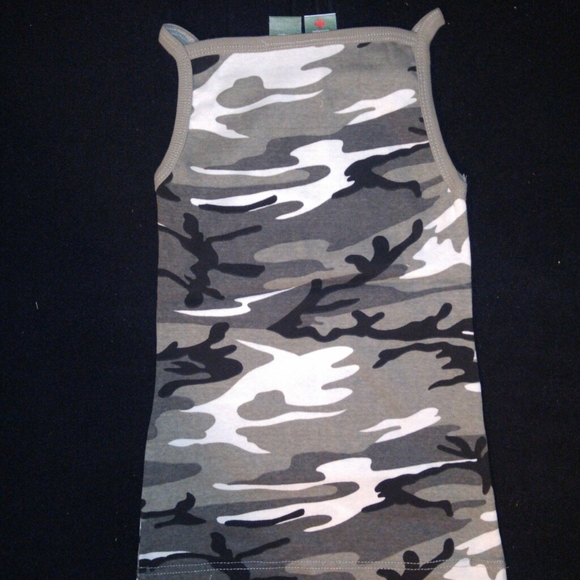 Camouflage Spaghetti Strap Tank Top - Picture 2 of 2